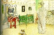Carl Larsson hemmets goda angel France oil painting artist